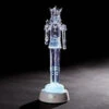 Roman 12" Clear LED Musical Battery Operated Acrylic Christmas Nutcracker Figurine