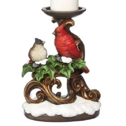 9" Cardinal Votive Candle Holder