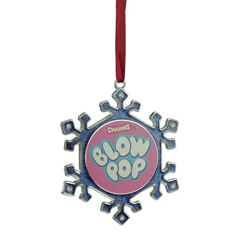Northlight 3.25" Blue And Pink Candy Logo Snowflake Christmas Ornament 3 Northlight 3.25" Blue And Pink Candy Logo Snowflake Christmas Ornament