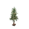 3' Pre-Lit Medium Traditional Woodland Alpine Artificial Christmas Tree - Clear Lights