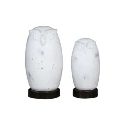 Set Of 2 Hoot Owl Figurines 10”