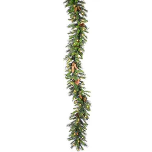 50' X 14" Pre-Lit Commercial Cheyenne Pine Artificial Christmas Garland - Clear Dura-Lit Lights 3 50' X 14" Pre-Lit Commercial Cheyenne Pine Artificial Christmas Garland - Clear Dura-Lit Lights