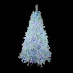 Northlight 6.5' Pre-Lit White Medium Iridescent Pine Artificial Christmas Tree - Multi Function LED Lights -Ornaments Store 1qn7cpvwu4qkeyakx2ums2uulbmediat 59086.1587644189