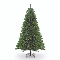 9’ X 62” Pre-Lit Full Northern Fir Artificial Christmas Tree – Clear Lights