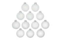 12ct Clear Shiny Glass Christmas Ball Ornaments 2.75" (70mm) 7 12ct Clear Shiny Glass Christmas Ball Ornaments 2.75" (70mm) -Ornaments Store 27813 1 77451.1696349726