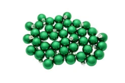 40ct Green Shiny Glass Christmas Ball Ornaments 1.25" (30mm) -Ornaments Store 27970 1 37751.1696349725