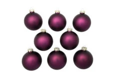 8ct Purple Matte Finish Christmas Ball Ornaments 3.25" (80mm) 7 8ct Purple Matte Finish Christmas Ball Ornaments 3.25" (80mm) -Ornaments Store 28264 1 69602.1696349726