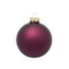 8ct Purple Matte Finish Christmas Ball Ornaments 3.25" (80mm)