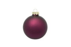 8ct Purple Matte Finish Christmas Ball Ornaments 3.25" (80mm)