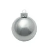 8ct Silver Shiny Glass Christmas Ball Ornaments 3.25" (80mm) -Ornaments Store 28454 05737.1696349726