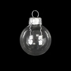 4ct Shiny Clear Transparent Glass Ball Christmas Ornaments 4.75" (120mm)
