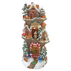 21" Illuminated North Pole Santa's Workshop Christmas Statue -Ornaments Store 320tier 2 08058.1587644277