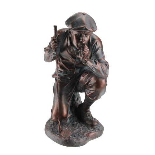 14" Antique Style Kneeling Golfer Outdoor Garden Statue - 28379943 3 14" Antique Style Kneeling Golfer Outdoor Garden Statue - 28379943