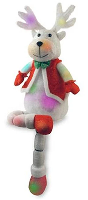 Christmas Central 34" Battery Operated LED Lighted Color Changing Reindeer Christmas Decor 3 Christmas Central 34" Battery Operated LED Lighted Color Changing Reindeer Christmas Decor