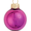 2ct Soft Rose Pink Shiny Glass Christmas Ball Ornaments 6" (150mm)