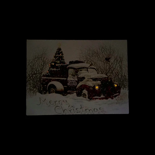 Northlight LED Lighted Merry Christmas Pepsi Cola Delivery Truck Canvas Wall Art 12" X 15.75" 4 Northlight LED Lighted Merry Christmas Pepsi Cola Delivery Truck Canvas Wall Art 12" X 15.75" - Image 2