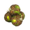 4ct Green Shatterproof 2-Finish Christmas Ball Ornaments 3.25" (80mm)