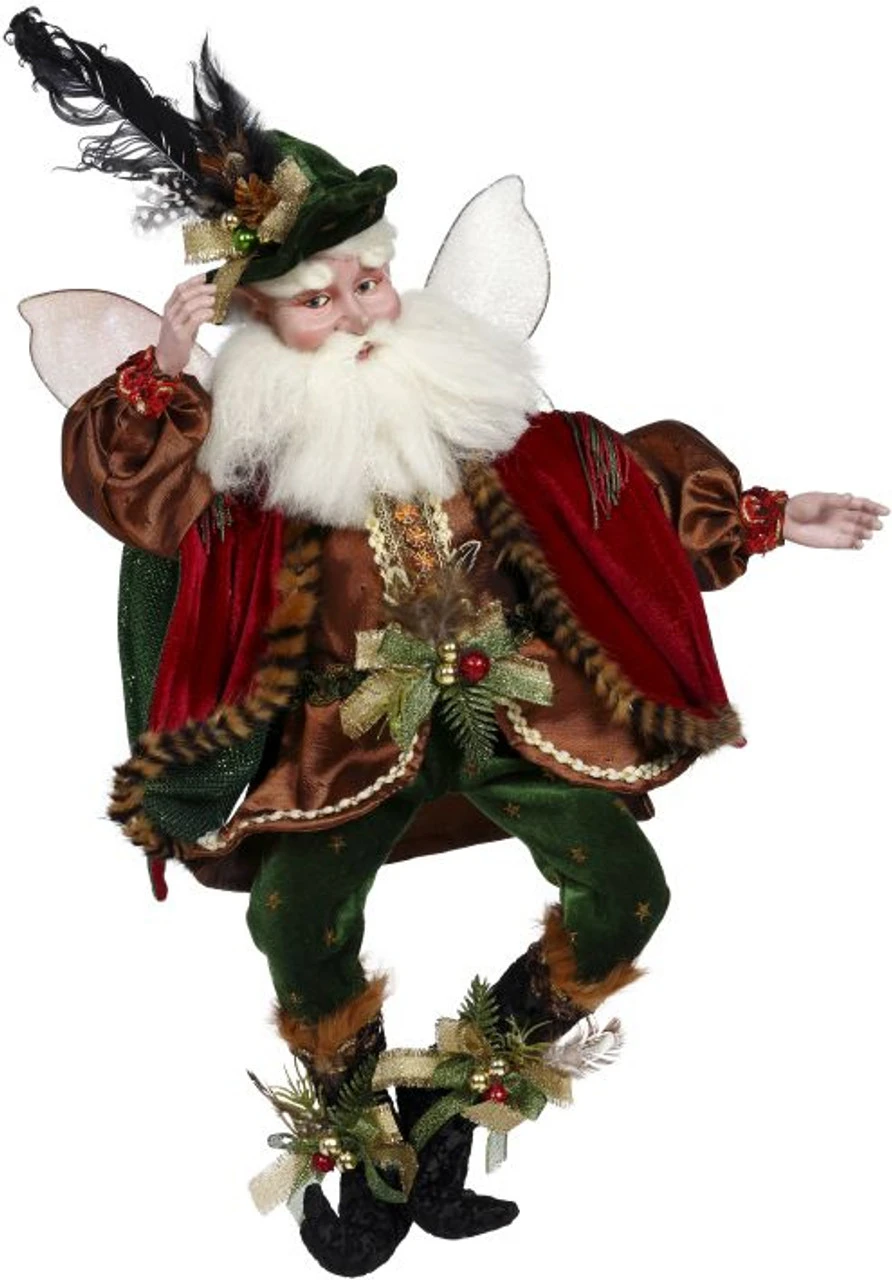 Mark Roberts Burgundy And Green Robin Hood Christmas Fairy - Large 18" 3 Mark Roberts Burgundy And Green Robin Hood Christmas Fairy - Large 18"
