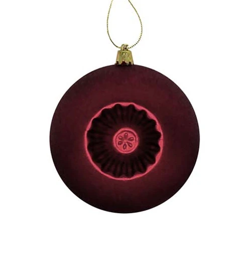 6ct Burgundy Red Retro Reflector Shatterproof Matte Christmas Ball Ornaments 4" (100mm) 3 6ct Burgundy Red Retro Reflector Shatterproof Matte Christmas Ball Ornaments 4" (100mm)