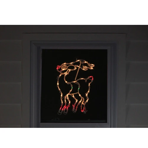 Northlight 18" Lighted Reindeer Christmas Window Silhouette Decoration 5 Northlight 18" Lighted Reindeer Christmas Window Silhouette Decoration - Image 3