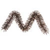 9' X 10" Pre-Lit Sparkling Mocha Brown Artificial Christmas Garland - Clear Lights