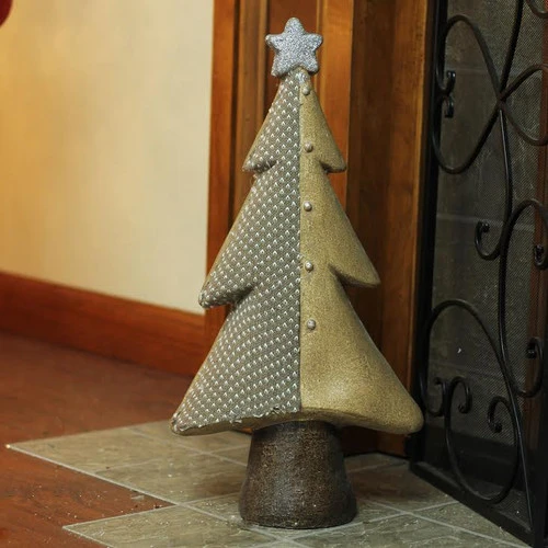 Northlight 18" Brown And Silver Christmas Tree With A Glitter Star Tabletop Decor 4 Northlight 18" Brown And Silver Christmas Tree With A Glitter Star Tabletop Decor - Image 2