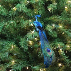 Northlight 14" Blue Peacock With Feather Tail Clip-On Christmas Ornament -Ornaments Store 6tlfjhtqhorzkzbgehcjbskae9ucyir0 09623.1588344927