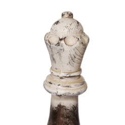 20.5" Brown And Ivory Two Tone Finish Decorative Finial -Ornaments Store 76559 1 20088.1664379353
