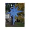 72" LED Lighted Blue And Silver Moravian Star Commercial Hanging Christmas Light Decoration
