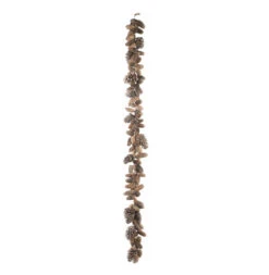 6' X 6" Pre-Lit Pine Cone Artificial Christmas Garland - Clear Lights