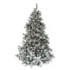 Northlight 6.5' Pre-Lit Medium Natural Emerald Flocked Artificial Christmas Tree, Clear Lights -Ornaments Store 91ygn61twrcg49aplksqtl5y2vgvbn6a 06032.1588350744