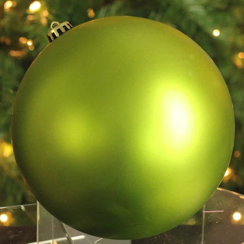 Northlight Matte Kiwi Green Shatterproof Christmas Ball Ornament 12" (300mm) 5 Northlight Matte Kiwi Green Shatterproof Christmas Ball Ornament 12" (300mm) - Image 3