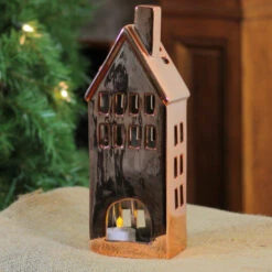 Northlight 10.5" Shiny Copper Ceramic House Tea Light Candle Holder 7 Northlight 10.5" Shiny Copper Ceramic House Tea Light Candle Holder -Ornaments Store abof7yukccruyumfuieru2mb7dznyf0z 51334.1588369106