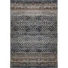 8' X 11' Blue And Bronze Moroccan Print Area Throw Rug