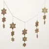 Roman 3' X 8" Gold Glittered Snowflake Swag Artificial Christmas Garland - Unlit