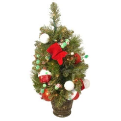 2' Pre-Lit Candy Fantasy Artificial Christmas Tree - Clear Lights