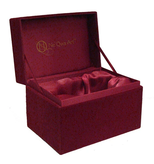 7.5" Blue Eve Blessings Hand-Painted Glass Christmas Blown Ornament 4 7.5" Blue Eve Blessings Hand-Painted Glass Christmas Blown Ornament - Image 2