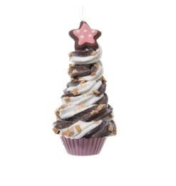 5” Dessert Delight Ice Cream Sundae With Peanuts And A Cookie Christmas Ornament - 32279104