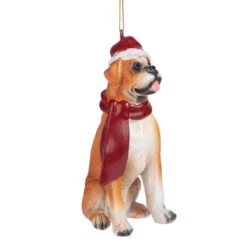 3.5" Fawn Boxer Dog Christmas Ornament -Ornaments Store boxer 6 78815.1588355538