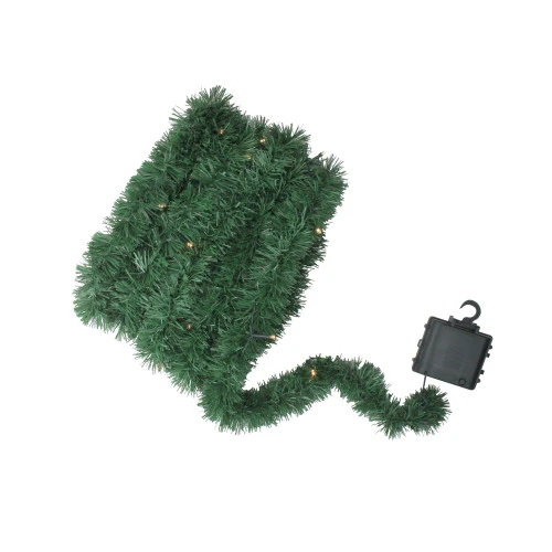 18' X 2.5" Pre-Lit Pine Artificial Christmas Garland - Warm White Dura-Lit Lights 5 18' X 2.5" Pre-Lit Pine Artificial Christmas Garland - Warm White Dura-Lit Lights - Image 3