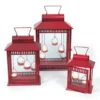 Melrose Set Of 3 Red Indoor/Outdoor Tealight Candle Lanterns 17.75" -Ornaments Store bvmpjz6q6fw5kdxt6qgio0vyioejdarr 28035.1588397914