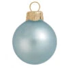 40ct Baby Blue Matte Glass Christmas Ball Ornaments 1.5" (35mm)