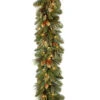 Christmas Central 9' Pre-Lit Carolina Pine Artificial Christmas Garland - Battery Operated Clear LED Lights -Ornaments Store cap3 306 9a b1 40213.1588357228