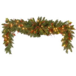 Christmas Central 72" Pre-Lit Artificial Christmas Mantel Swag, Clear Lights -Ornaments Store cc1 301 6 1 4 48486.1631811756