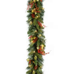 9' X 10" Pre-Lit Classical Collection Artificial Christmas Garland – Clear Lights