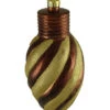 11" Chocolate Brown And Gold Striped Shatterproof Light Bulb Christmas Ornament (Pack Of 3) 2 11" Chocolate Brown And Gold Striped Shatterproof Light Bulb Christmas Ornament (Pack Of 3) -Ornaments Store christmas20jf20011 92720brown 1 91895.1614025312