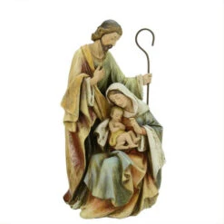 15" Beige And Brown Religious Holy Family Christmas Nativity Figurine