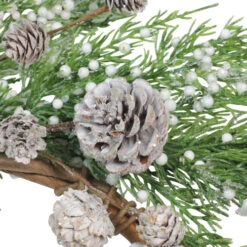 24" White Berries And Pinecones Artificial Christmas Wreath - Unlit -Ornaments Store clce7yqmixrumj32bcwjnyzij8fghhij 37214.1588371212