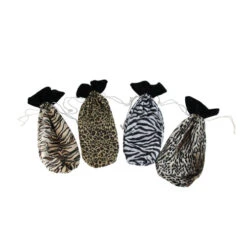 10-Piece Brown Animal Print Christmas Stocking And Wine Gift Bag Set 15" 9 10-Piece Brown Animal Print Christmas Stocking And Wine Gift Bag Set 15" -Ornaments Store cmi 22102 2201 61598.1588397739