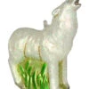 6.5" White Howling Arctic Wolf Hand Blown Glass Hanging Figurine Ornament -Ornaments Store cobaned394 31309.1687961439